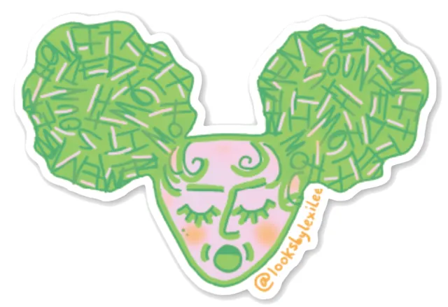 @looksbylexilee Mirrored Sticker