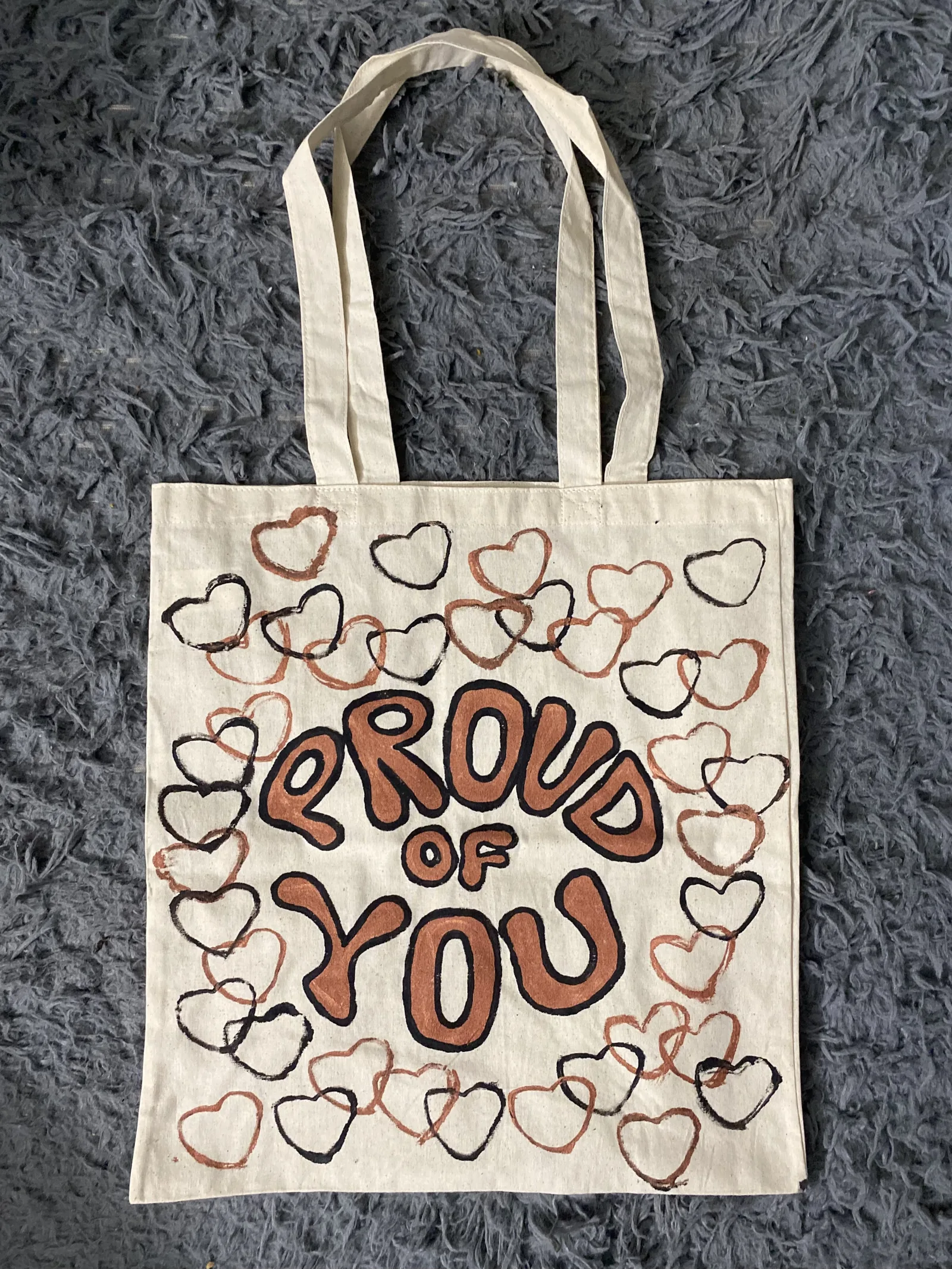 "Proud of You" Bronze Tote Bag